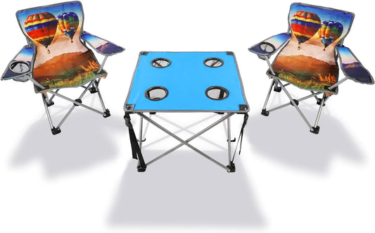 Camping Chairs Set with Table Folding